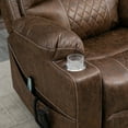 thumbnail image 4 of Sesslife Power Lift Recliner Chair with Massage and Heat for Elderly and Adults, Modern Electric Recliners with Side Pockets and Cup Holders for Living Room, Ergonomic Lounge Recliner Chair, Brown, 4 of 9