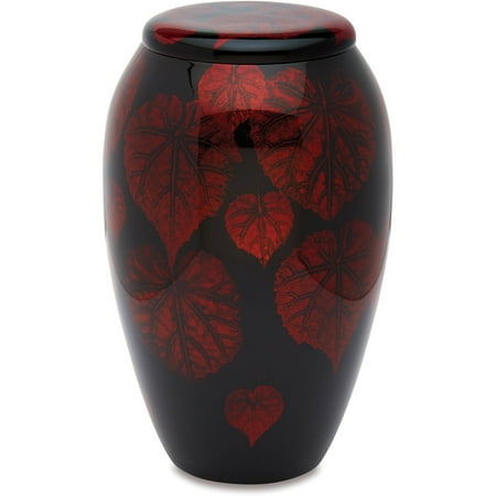Leaf Urn - Urns Direct 2U Autumn Falling Leaves Adult Cremation Urn, 220 cu in