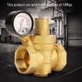 thumbnail image 3 of Pressure Reducing Valve, Pressure Reducer, 7.25-116Psi Water Pressure Durable Adjustable Knob For Space Saving Distribution Cost Saving, 3 of 8