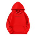 thumbnail image 3 of Grblisyd Jesus Hoodies for Girls Kids 10-12 Long Sleeve Jesus Loves You Cute Graphic Hoodie Sweatshirts Drawstring Preppy Pullover Trendy Hoodie Red 160, 3 of 5