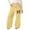 pants 128#Yellow, variant on oqasdz Girls Printed Jogger Sweatpants with Drawstring Waist for Sports Athletic Schoolwear Durable Fit Casual Dailywear