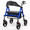 Blue, variant on Specared Folding Rollator Walker with 350lbs Heavy Duty, 16" Wide Seat 33"-41" Adjustable Height Lightweight Walkers with Wheels, Purple