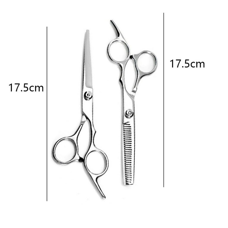KYG KYG Haircutting scissors Haircut scissors Cut scissor/Senning scissor  set of 2 Cut scissors/plow scissors Left and right combined use  Professional hairdresser Barber Professional luxury scissor with special  case Haircut Haircut Cut