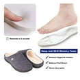 thumbnail image 3 of EUROPEAN SOFTEST Men's Memory Foam Slippers, Indoor/Outdoor Clog Style, French Terry Lining, 3 of 4