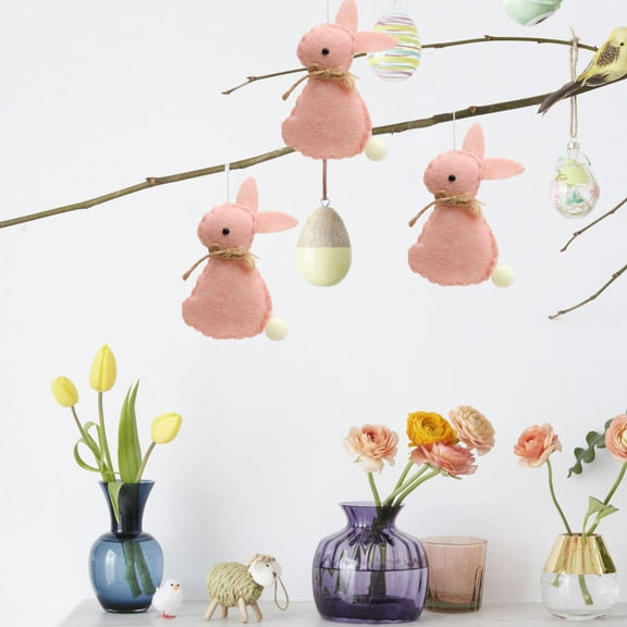 Easter Toys Easter Bunny Doll Easter Cloth Cute Bunny Doll Decoration Ornament 2PC Easter Ornaments Bunny Decor