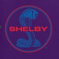 thumbnail image 2 of Wild Bobby, Shelby Cobra USA Logo Emblem Powered by Ford Motors, Cars and Trucks, Front and Back Unisex Crewneck Graphic Sweatshirt, Purple, XX-Large, 2 of 4