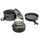 thumbnail image 1 of 3pcs/set Of Outdoor Ware Ultra Alloy Cam Ware Tableware Outdoor Teapot Picnic Tableware, 1 of 5