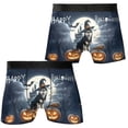 thumbnail image 3 of Happy Halloween Siberian Husky Witch Pumpkins Bats All Over Print Boxer Briefs Underwear for Men Dad Husky Dog Lover Gifts - 13012, 3 of 6