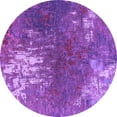 thumbnail image 1 of Ahgly Company Indoor Round Oriental Purple Industrial Area Rugs, 7' Round, 1 of 4