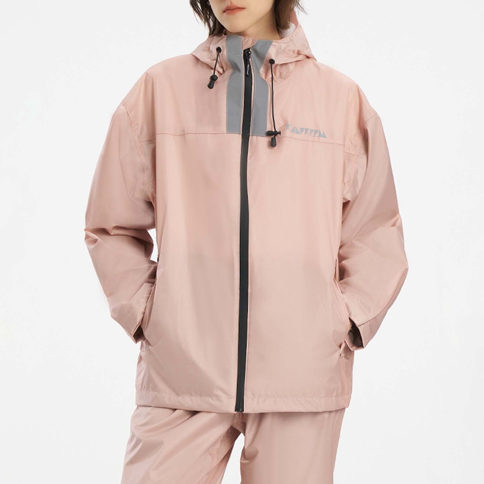 Ensemble De Pluie Réfléchissant Femme - Veste Et Pantalon Séparés Imperméables - Tailleur Fonctionnel Tous Temps