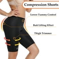 thumbnail image 5 of QRIC Women Sauna Sweat Bike Shorts Hot Thermo Fitness Exercise Leggings High Waist Slimming Workout Waist Trainer Capris Streamline Thigh Trimmer Tights, 5 of 6