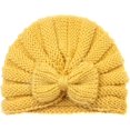 thumbnail image 2 of Dalrosia Baby Hats Knot Headwraps Knit Turbans Soft Head Wrap Toddler Kids Nursery Beanie Cap, 2 of 2