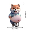 3D Shiba Inu Dog Belly Car Bumper Sticker 2 Pack, Cute Animal Ultra ...