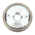 thumbnail image 1 of Écrou de Dégagement Rapide M14 pour Moulin d'Angle - Bride en Acier Allié Haute Résistance avec Design Auto-Serrant (Argent, 50mm), 1 of 6