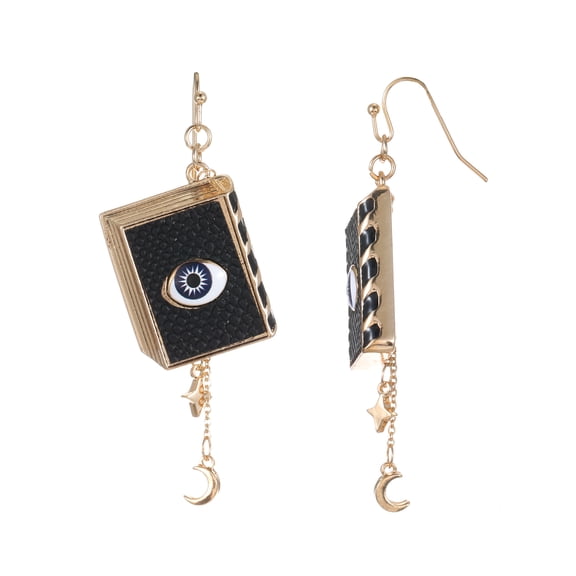 Way to Celebrate Spellbook Halloween Earrings, 1 Pair
