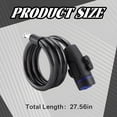 thumbnail image 2 of MELIVO Bike Lock,27.56" Cable Lock,Cable Bicycle Lock Bike Lock with Key,0.28lb, 2 of 7