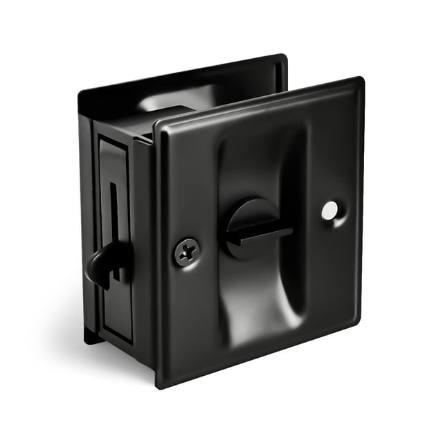 Cerradura corrediza HOMOTEK Privacy con tirador para puertas de 1-3/8»