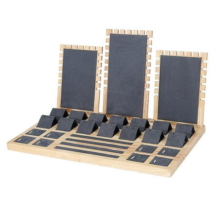 Jewelry Storage Tray Necklace Display Stand Showcase 39x23.5x23cm