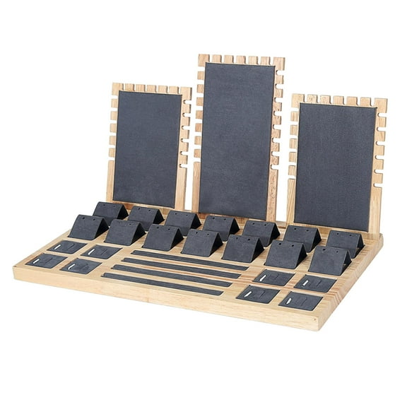 Jewelry Storage Tray Necklace Display Stand Showcase 39x23.5x23cm