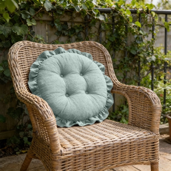 Moocorvic Outdoor Chair Cushions for Dining Chairs, Comfortable Thick Seat Pads for Patio Furniture,17.7x17.7IN