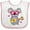 White and Pink, variant on Inktastic Koala Cute Girls Guitar Girls Baby Bib