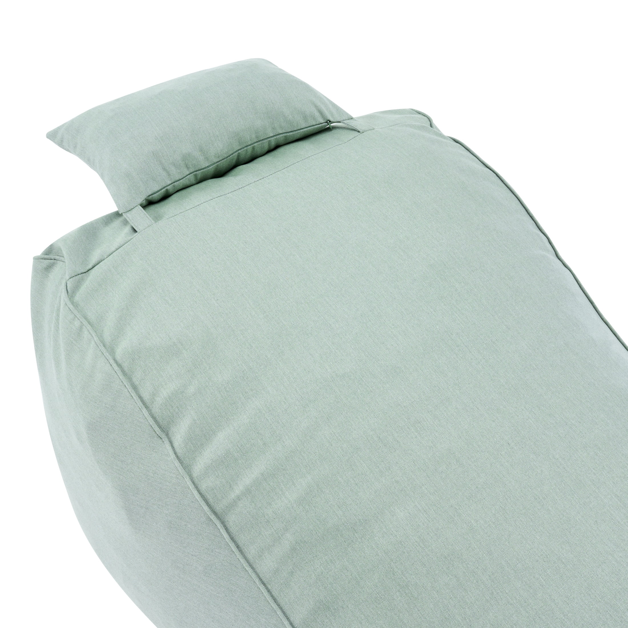 Christopher Knight Home 71" Outdoor Bean Bag Lounge Chair with Headrest Pillow, Plush Foam Fill, Mint