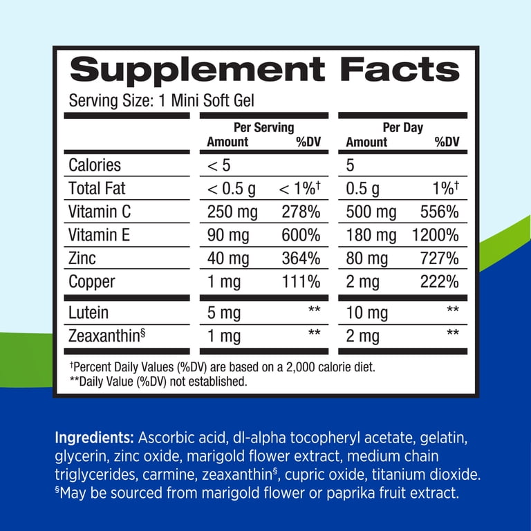 PreserVision AREDS 2 Eye Vitamins and Minerals with Lutein and