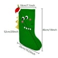 thumbnail image 3 of Hometravel Christmas Dinosaur Sock, Large Green Stocking with Embroidery Design, Gift Bag Alternative for Holiday, Unique Theme Decor Item, 3 of 6