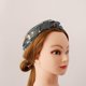 thumbnail image 4 of Niñas Lentejues ejercicio Yoga Nudo Diadema Banda para el cabello Turbante para proteger para cabeza Azul BLESIY Diadema anudada con lentejuelas, 4 of 8