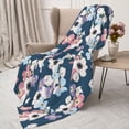 thumbnail image 3 of Sikiie Flowers Cozy Flannel Fleece Throw Blanket: Lightweight & Thick for All Seasons - Perfect for Women, Men, & Kids"60"x50", 3 of 6
