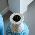 thumbnail image 5 of Set of 3 Modern Decorative PVC Vases, Stylish Floor Vases for Home Décor, Elegant Flower Stand for Living Room, Office, or Hallway, Blue, 5 of 15