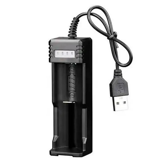Sinlge Dual Slot USB Smart Battery Charger for 14500 18500 26650 3.7V Battery