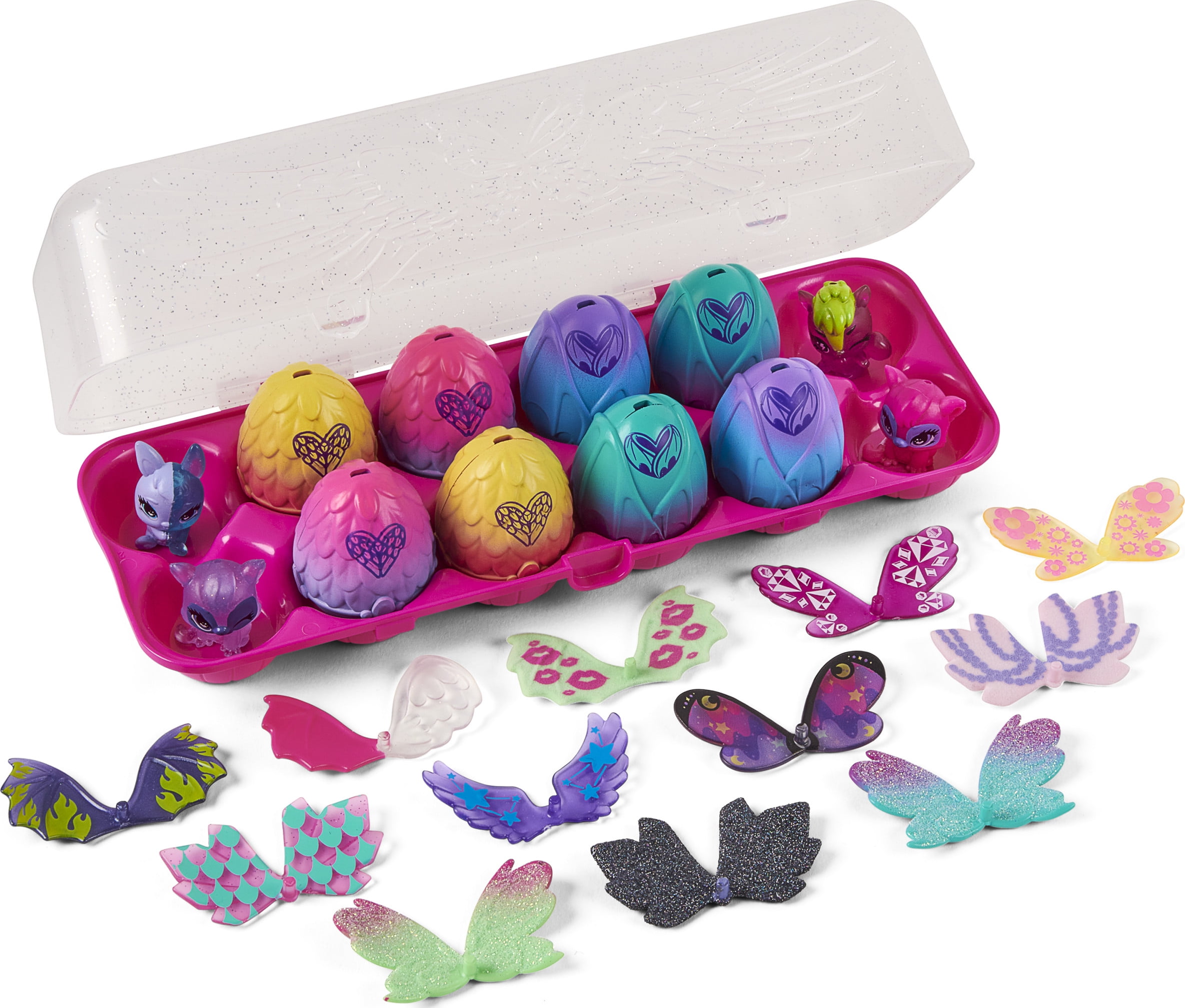 Hatchimals CollEGGtibles, Wilder Wings 12-Pack Egg Carton with Mix and Match Wings - Walmart.com