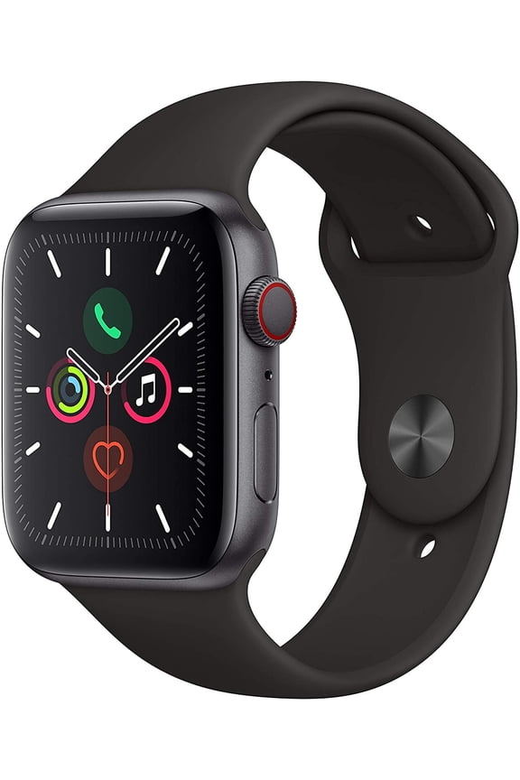 Pre-Owned Apple Watch Series 5 GPS + Cellular 40mm Smart Watch - Black