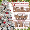 thumbnail image 4 of Juego de adornos de madera Fiudx natividad Navidad colgante, 4 of 6