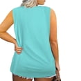 thumbnail image 3 of Birdeem Women Oversize Summer Women Printed V-Neck Tank Sleeveless Tee Plus Tops, 3 of 7