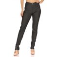 thumbnail image 4 of Women's Casual Comfy Slim Pocket Jeggings Jeans Pants with Button, 4 of 6