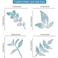 thumbnail image 3 of 16PCS Leaf Window Clings Static Rainbow Glass Stickers Anti-Collision Window Glass Decals Sun Catcher Decorations Non Adhesive Prismatic Vinyl for Prevent Stop Birds, 3 of 8