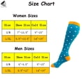 thumbnail image 2 of PULLIMORE 2 Pairs Knee High Socks for Women Men Novelty Dot Compression Socks for Running Travel Cycling Daily Wear (Gray+Blue+Rose Red, L/XL), 2 of 9
