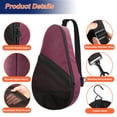 thumbnail image 4 of Bolsa de almacenamiento para raquetas de pádel Cosmos, color burdeos, 4 of 7