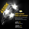 thumbnail image 3 of AUXITO 921 LED Bulb Backup Reverse Light, T15 912 w16w LED Bulbs 6000K White , Pack of 2, 3 of 8