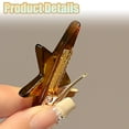 thumbnail image 4 of 10pcs cute star mini hairpin with side clips for women's hair accessories Y2K hair accessories-Mustard green, 4 of 6