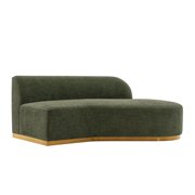 Manhattan Comfort Daria Sofa with Solid Wood Frame in Olive Green