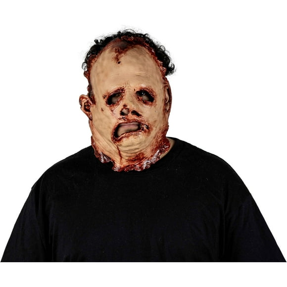 Máscara Leatherface | Látex Realista | Licencia Oficial | La Masacre de Texas | Cosplay y Disfraz Halloween.