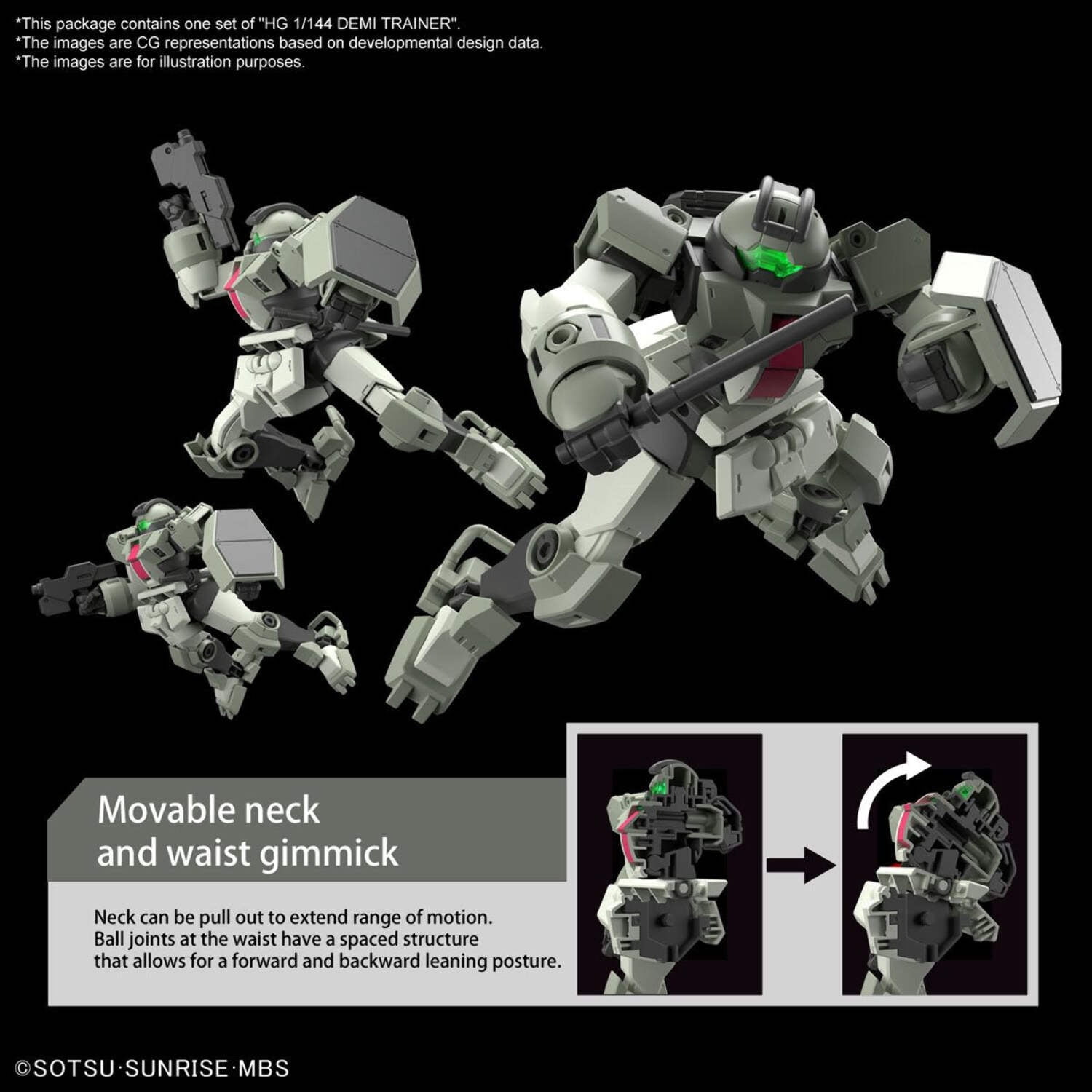 Gundam Witch Mercury Demi Trainer 1:144 Model Kit