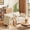 Beige, variant on 75" Cloud Style 2-Seater Loveseat – Ergonomic Deep Seat Corduroy Sofa with Detachable Pillows, Small Space Couch for Living Room or Bedroom, Beige
