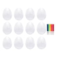 thumbnail image 1 of KLKCMS Foam Eggs Crafts Decorating with Color Pens for Handmade Spring Kindergarten 120MM, 1 of 9