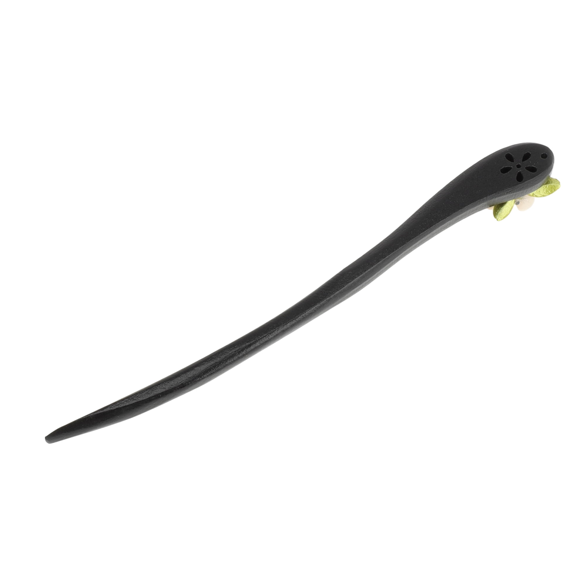 Unique Bargains Comfortable No Slip Teardrop Hair Chopstick for Women 1 Pc ["Floral"]