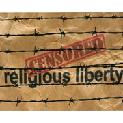 Catholic print picture - Censored Religious Liberty R - 8" x 10" ready to be framed