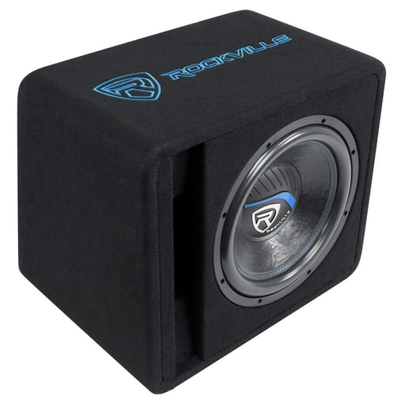Rockville VS12K54 12" K5 1400w Car Subwoofer in Vented Sub Enclosure Box - 4 Ohm,Black